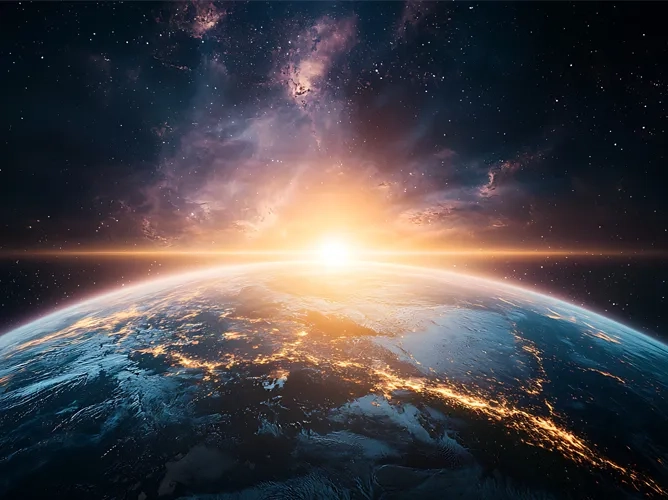 Sun over earth teaser